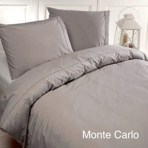 Papillon Deluxe+ Monte Carlo Duvet Covers, Grey, Cotton, 200 x 200/220 cm