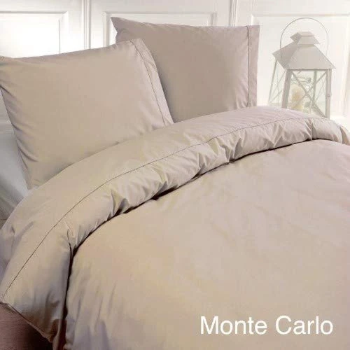 Papillon Deluxe+ Monte Carlo Duvet Cover Sand, Cotton, Zand, 140 x 200/220 cm
