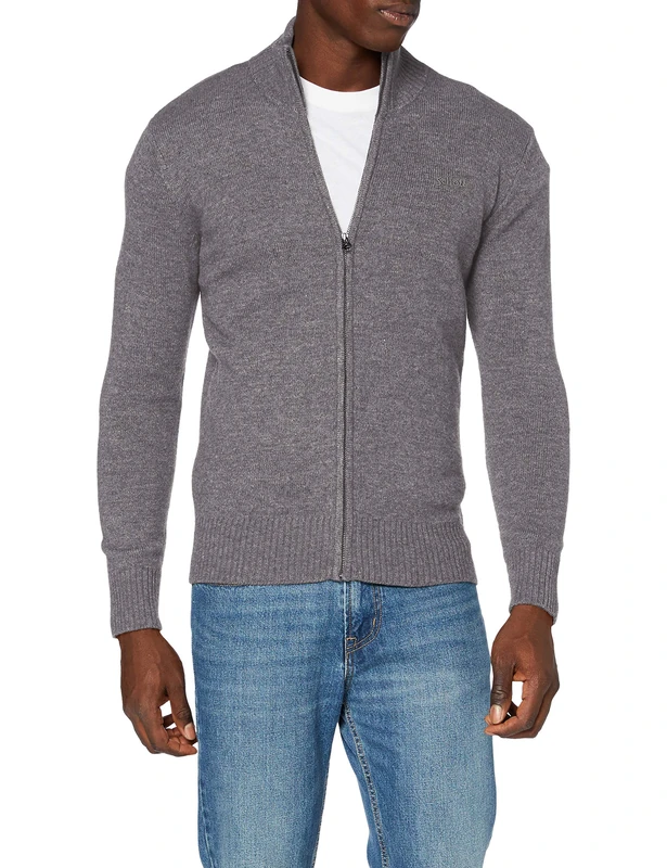 Schott NYC Men's Pllance3 Pullover Sweater Not Applicable, H Grey, Small