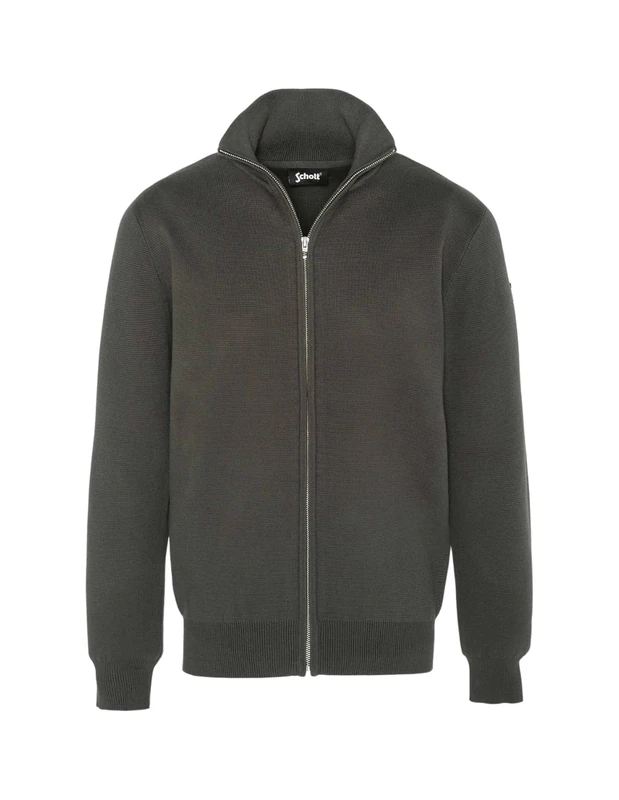 Schott NYC Men's Plkern2 Pullover Sweater, Dark Khaki, X-Large