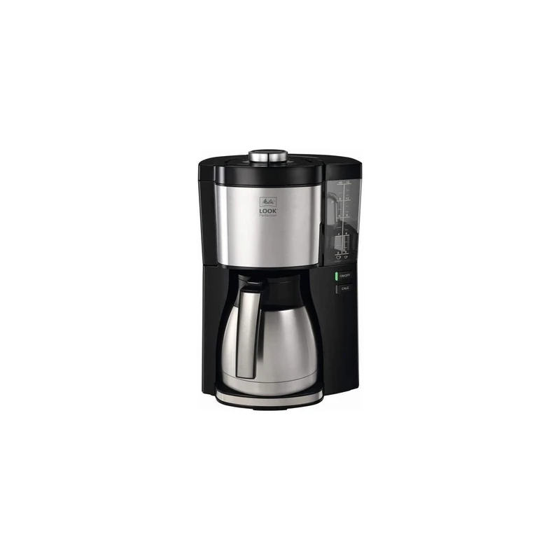 Melitta Filter Coffee Machine, Look V Therm Perfection Model, Stainless Steel, Black, Art.No. 6769050