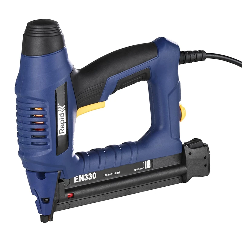 Rapid Electric Brad Nailer EN330 for No. 8 Brads, Electric Nail Gun with Instant Trigger Responds, and Push-Button Magazine, For Finishing Trim, Picture Framing or Decorative Tasks (5001386) - Image 1