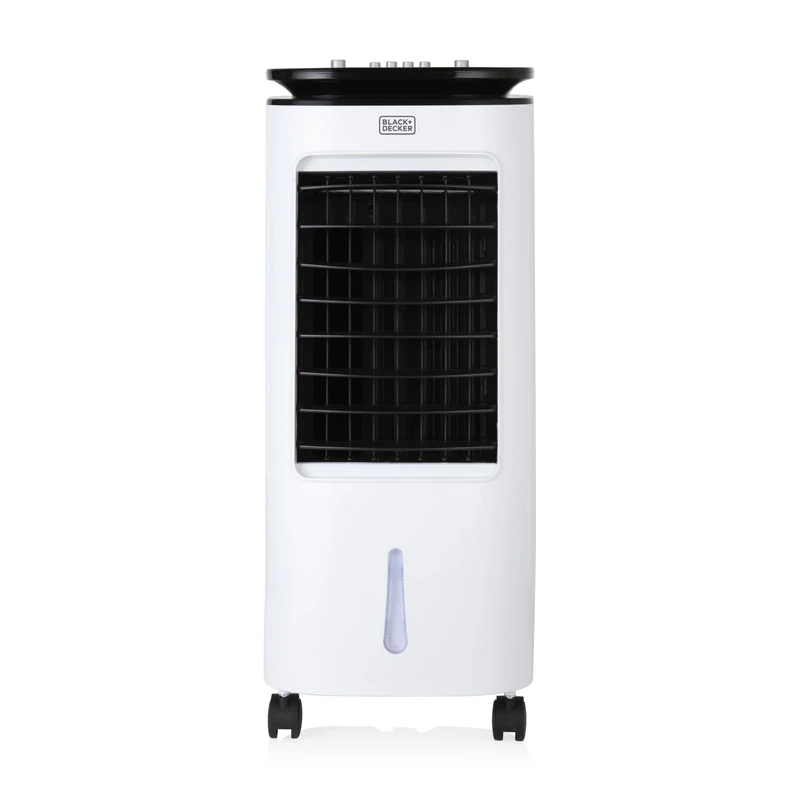 BLACK+DECKER Portable 2-in-1 Air Cooler, 3 Speed Settings with 7 Litre Water Tank, Portable, 65W, White, BXAC65001GB - Image 1
