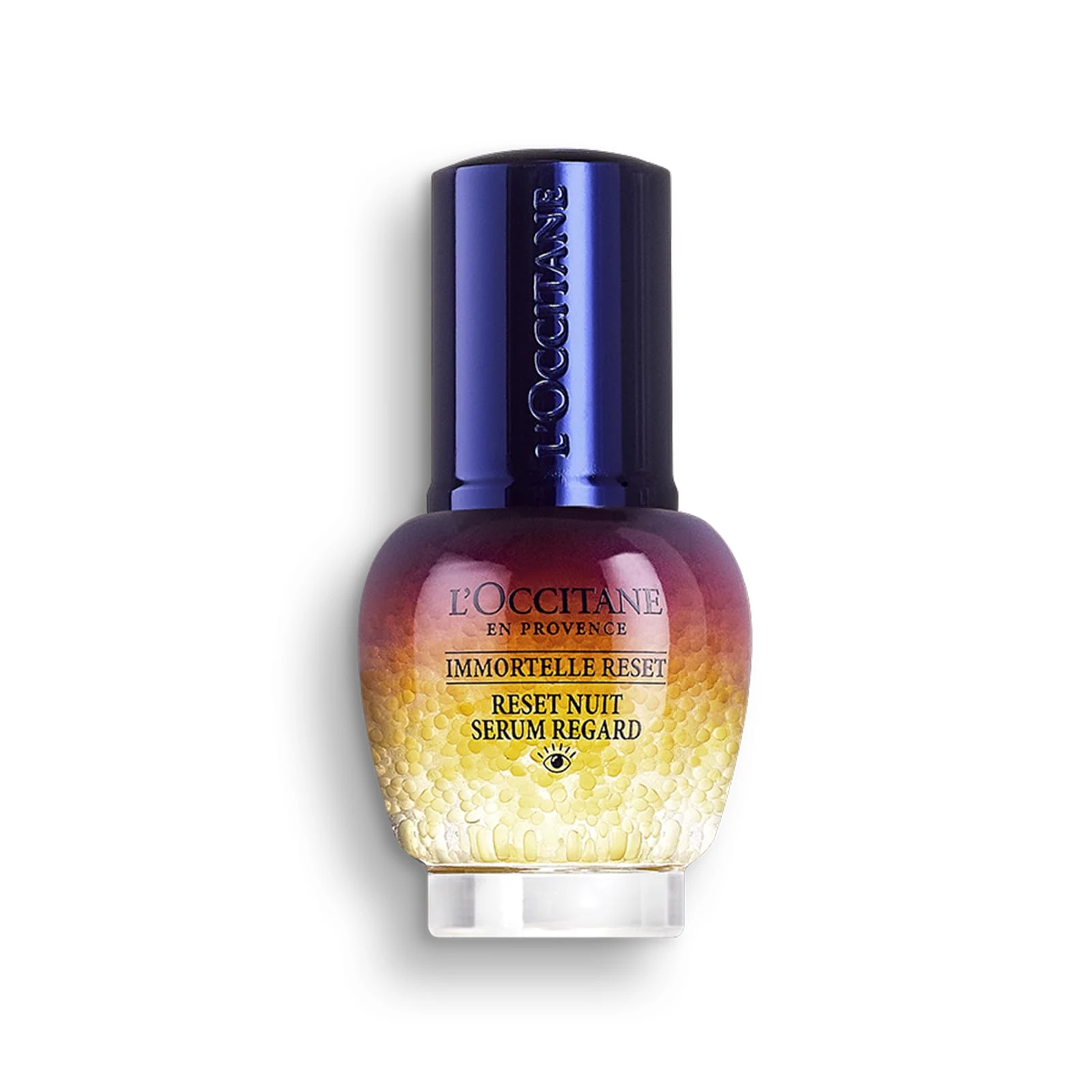 L'OCCITANE Immortelle Overnight Reset Eye Serum 15ml, Vegan & 94% Readily Biodegradable, Diminishes Puffiness & Dark Circles, Premium & Clean Beauty Skincare for All Skin Types