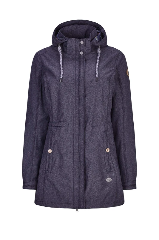 G.I.G.A. DX Functional jacket women's Thala - women's jacket with zip-off hood - outdoor jacket is water-repellent, dark denim, 48 - Image 1