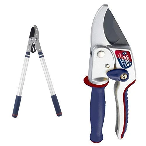 Spear & Jackson W213 Razorsharp Telescopic Ratchet Anvil Lopper and Razorsharp Ratchet Twist Anvil Secateur