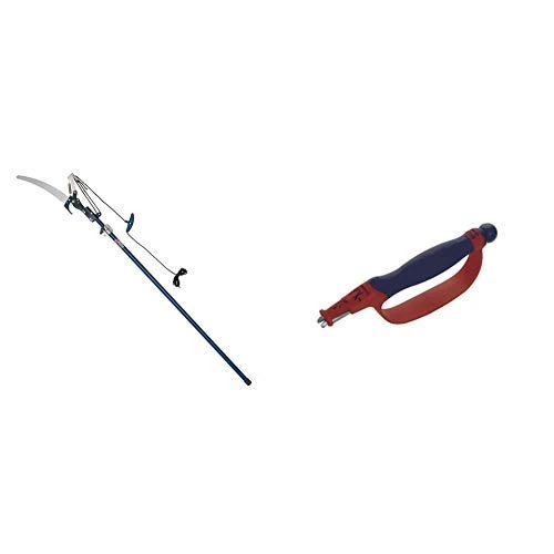 Spear & Jackson 4930FZ/03 Razorsharp Telescopic Tree Pruner and 4056BS Razor-Sharp 6-in-1 Blade Sharpener, Blue