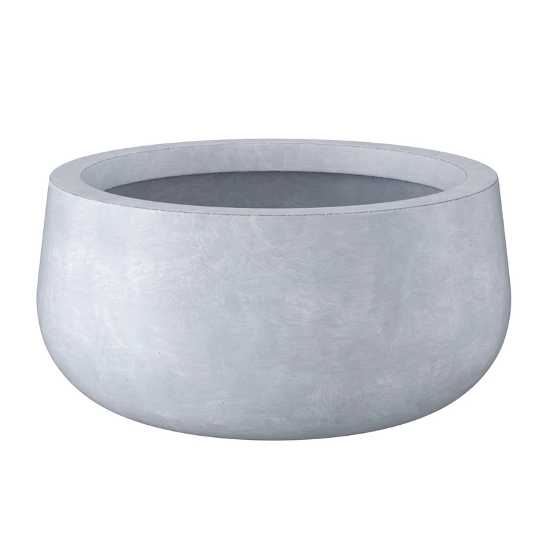Kante Planter, Concrete, Slate Gray, 19.6" D - Image 1