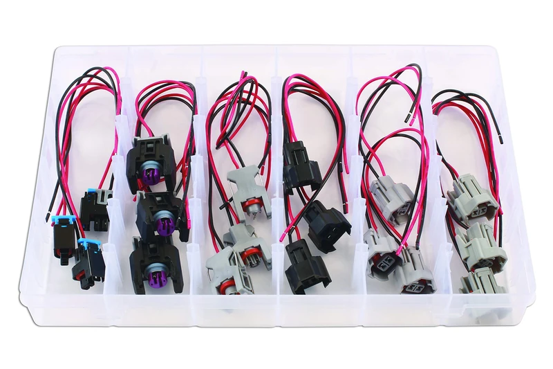 Connect 37549 Assorted Delphi & Denso Injector Connector Kit 18pc