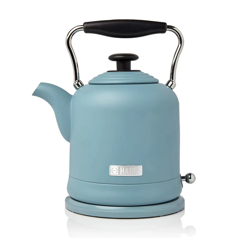 Haden Highclere Electric Kettle - 3000W Fast Boil, Cordless, 360 Base, Cup Markings - 1.5L Stainless Steel Kettle - Lightweight, Easy To Fill, Empty And Clean