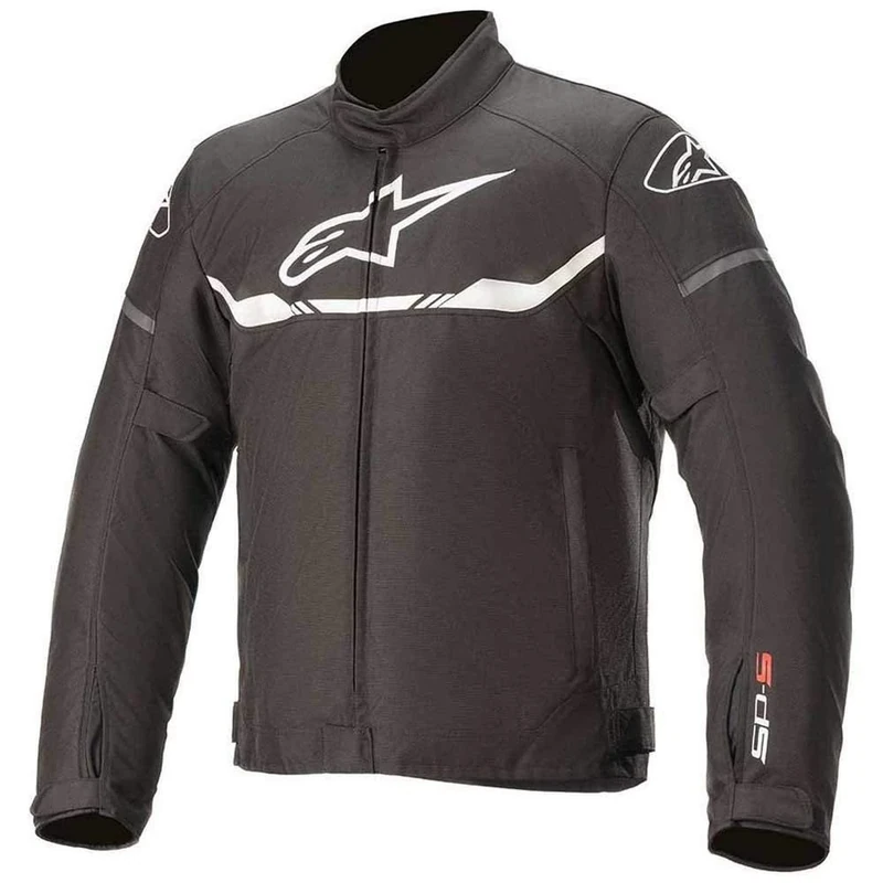 Alpinestars Men's T-sp S Waterproof Jacket Black/White Motorcycle Clothing, L