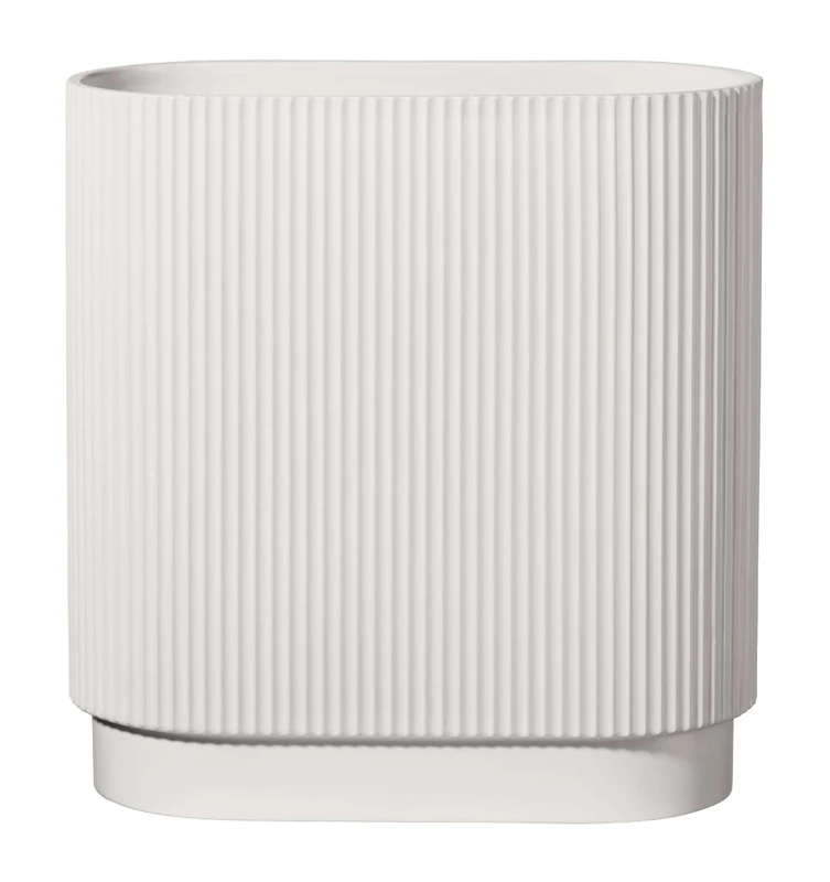 ASA 63014091 Art Deco Vase, Porcelain, White, 26 x 12 x 30 cm