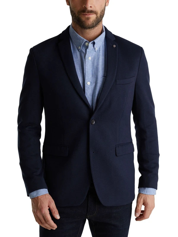 ESPRIT Men's 990ee2g301 Blazer, Dark Blue, 36L - Image 1