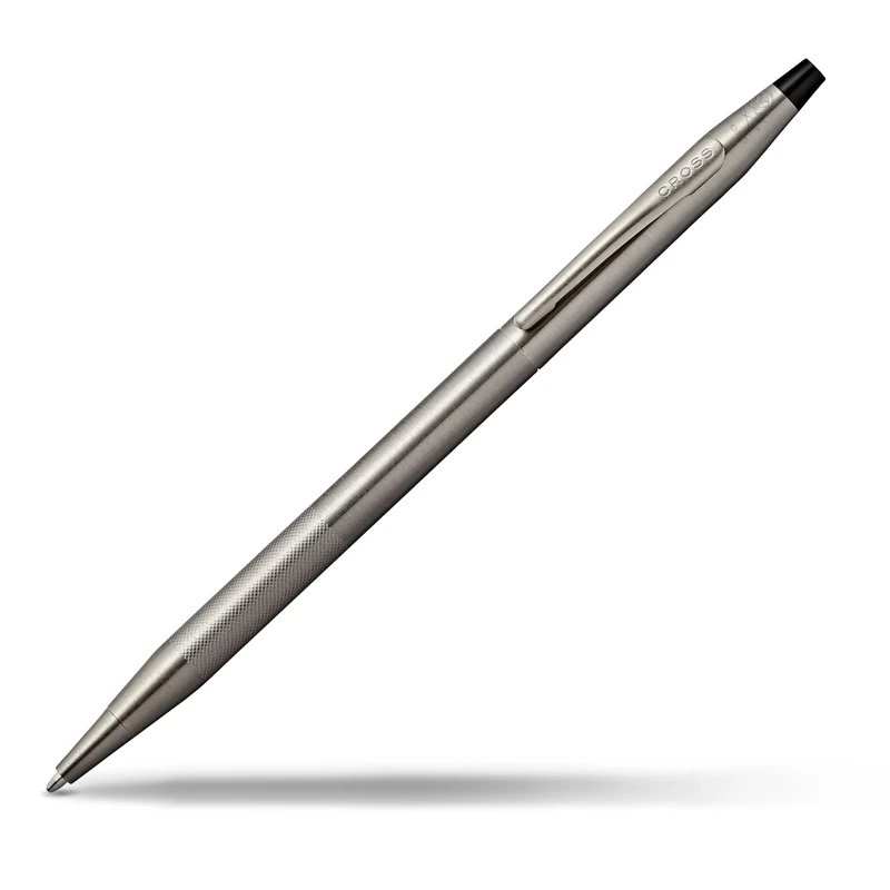 CROSS Classic Century Titanium Grey PVD Ballpoint Pen with Micro-knurl Detail
