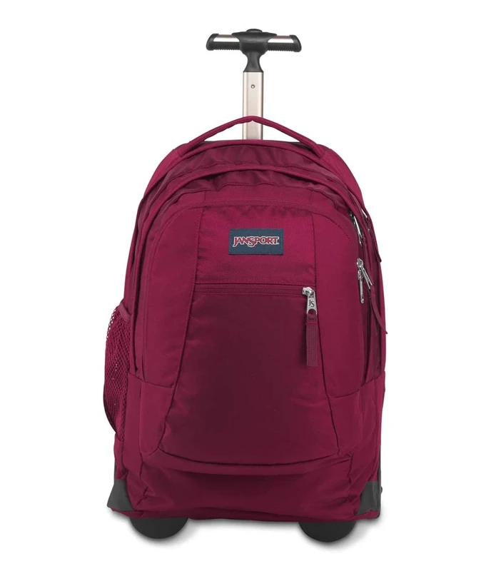 JANSPORT Driver 8 Rolling Backpack and Computer Bag - Durable Laptop Backpack with Wheels, Tuckaway Straps, 15-inch Laptop Sleeve - Premium Bag Rucksack -Russet Red - Image 1