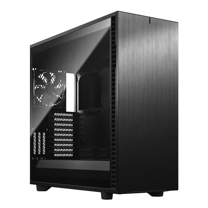 Fractal Design Define 7 XL Black Brushed Aluminum/Steel E-ATX Silent Modular Dark Tinted Tempered Glass Window Full Tower Computer Case