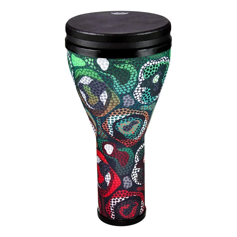 Remo World Percussion Djembe Festival Tribal Green DJ-2510-68