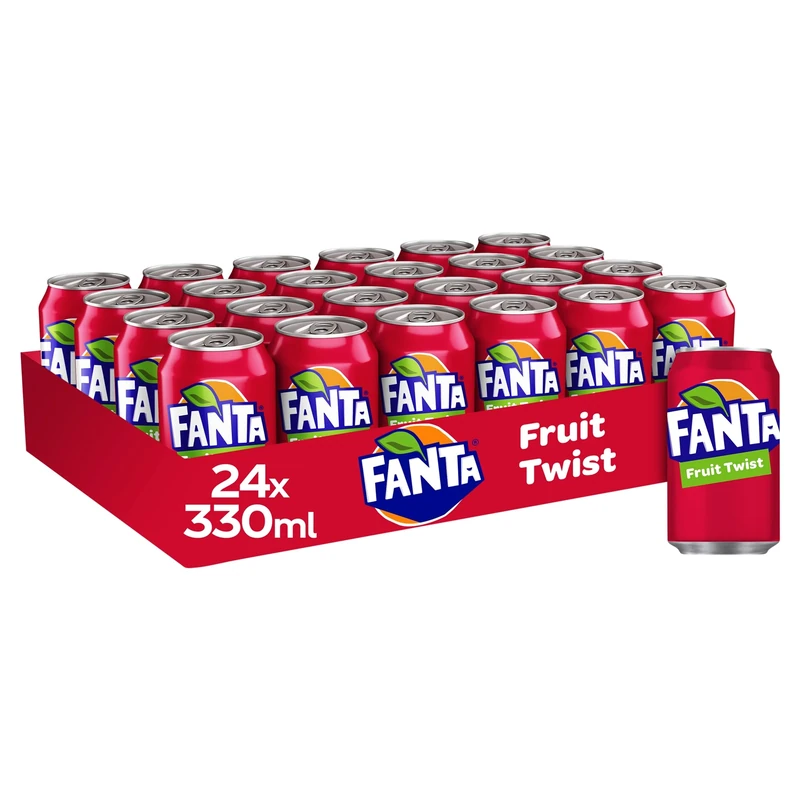 Fanta Fruit Twist 24 x 330ml Cans, 5017726155605