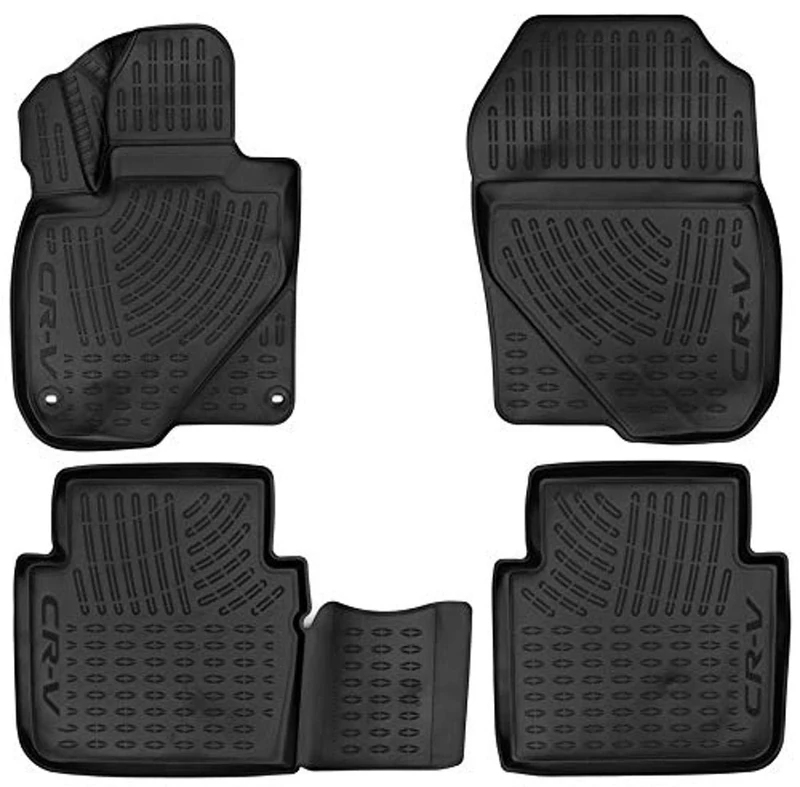 Element EXP.ELEMENT3D1676210k Premium Anti-Slip Rubber Floor Mats for Ford Explorer Year 15-20 Black