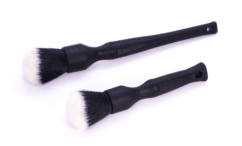 Detail Factory - TriGrip Ultra-Soft Detailing Brush Set - Scratch-Free Cleaning for Exterior, Interior Panels, Emblems, Badges, Gauges, Infotainment Screen - Black - Image 1