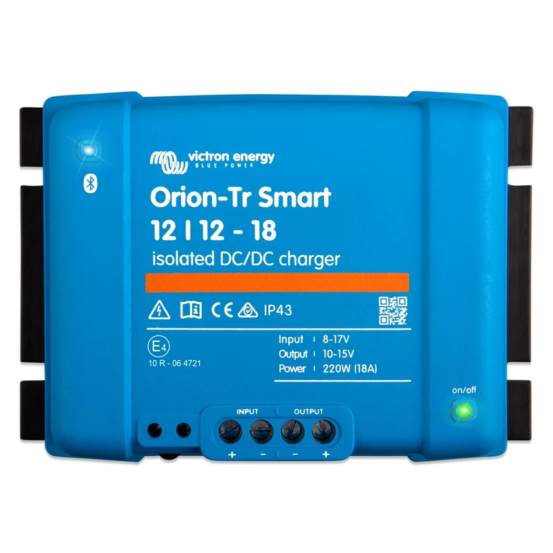 Victron Energy Orion-Tr Smart DC to DC Charger (Bluetooth) - 12/12-Volt 18 amp 220-Watt - Battery Charger for Dual Battery Systems - Isolated