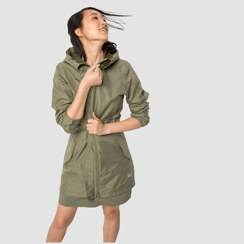 Jack Wolfskin MONTEREY Coat Women's Coat - Khaki, X-Small