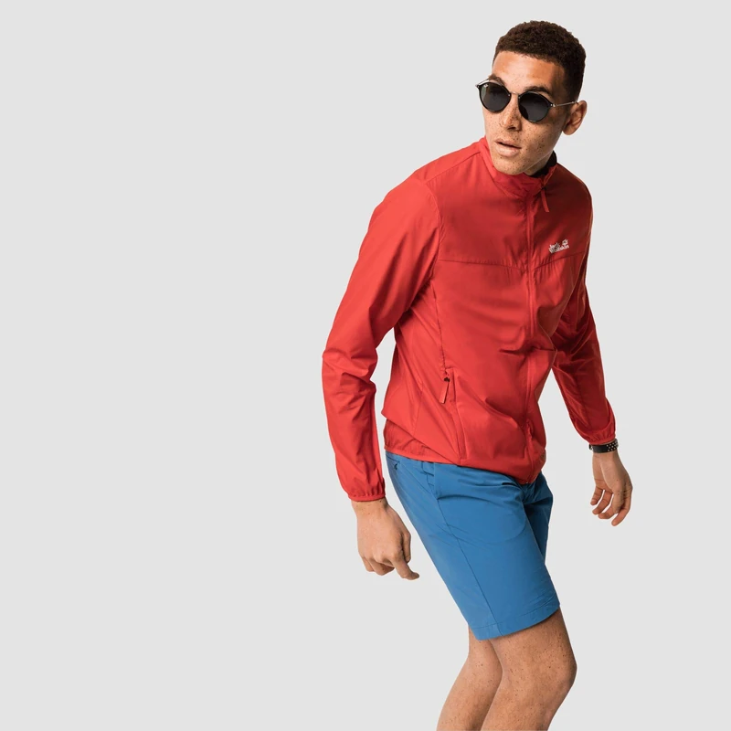 Jack Wolfskin JWP Wind Softshell Jacket Men's Softshell Jacket - Lava Red, M
