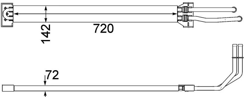 MAHLE CLC 109 000P Oil Cooler Steering Suitable for VW Touareg (7P5/7P6)