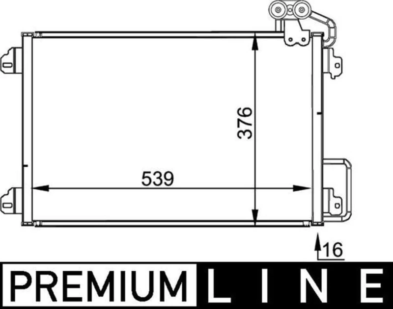 MAHLE Behr Premium Line AC 304 000P A/C Capacitor
