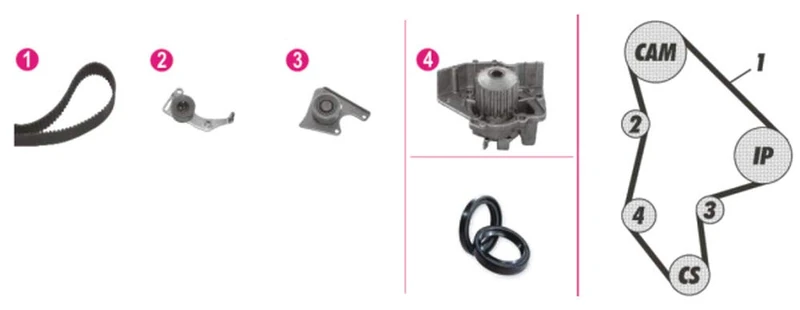 MAHLE CPK 42 000P Water Pump Kit