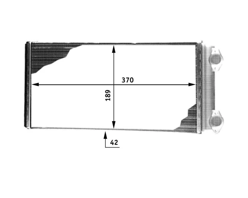 MAHLE AH 127 000P interior heat exchanger