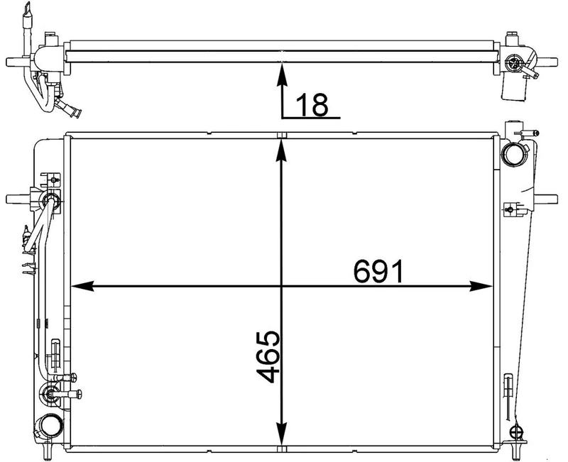 MAHLE CR 1403 000P coolant cooler
