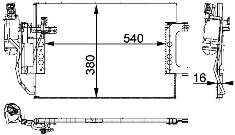 MAHLE AC 351 000P A/C Capacitor