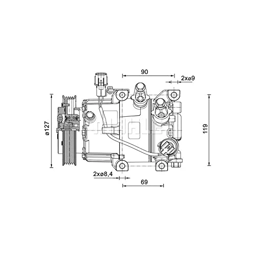 MAHLE ACP 1464 000P A/C Compressor