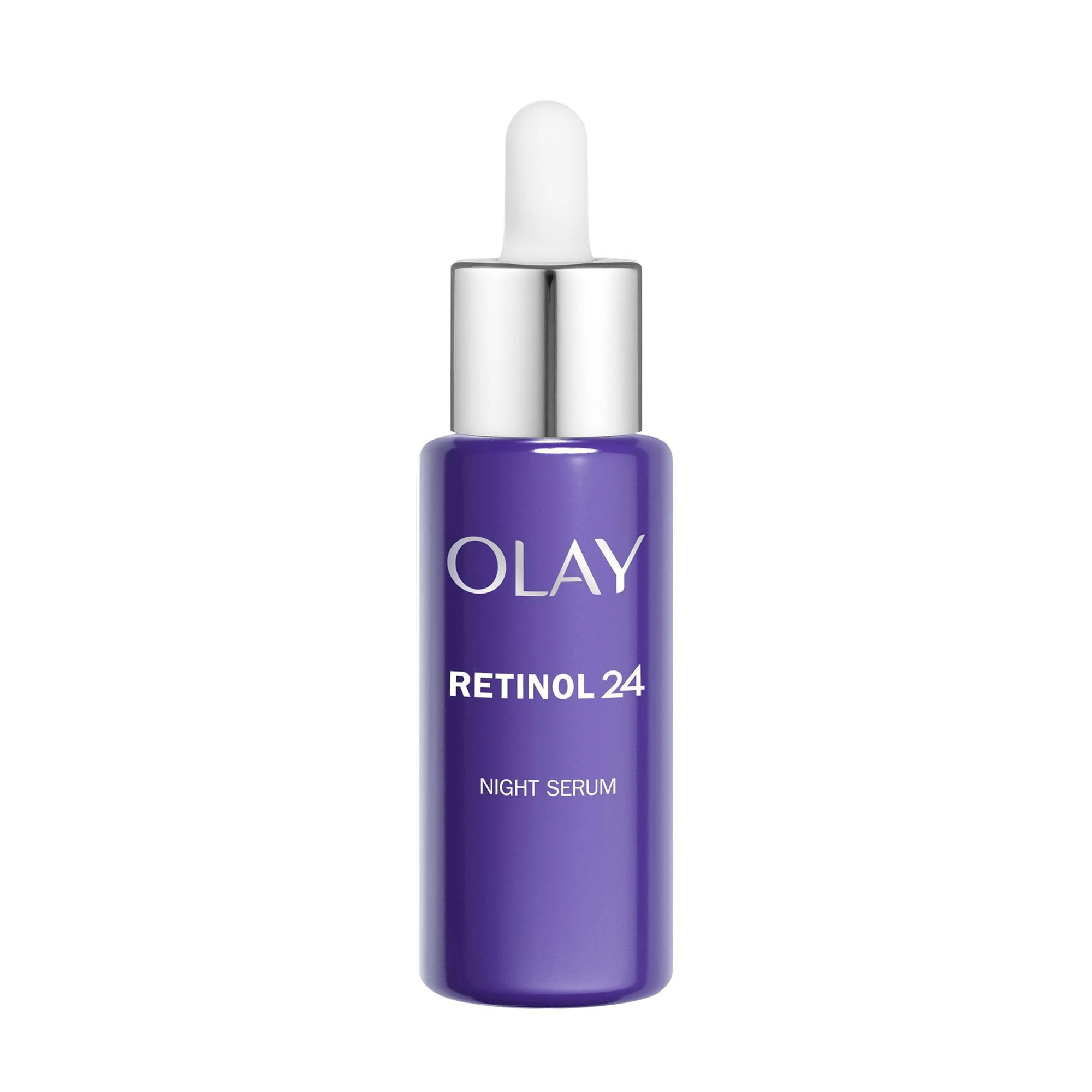 Olay Retinol 24 Night Serum for Face, Skincare with Retinyl Propionate. Anti Ageing Renewal Skin Care with 3 Actions: Smooths, Renews and Hydrates, 40ml