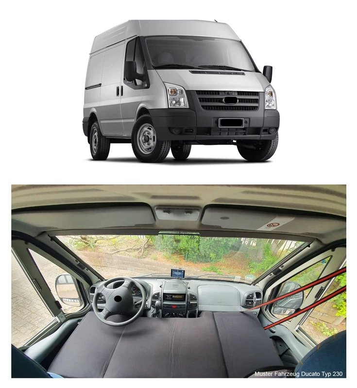 BREMER SITZBEZÜGE Camper Bed Cab Bed Compatible with Ford Transit 6 2006-2013 Motorhome Accessories Motorhome Bed Camping Camper Accessories