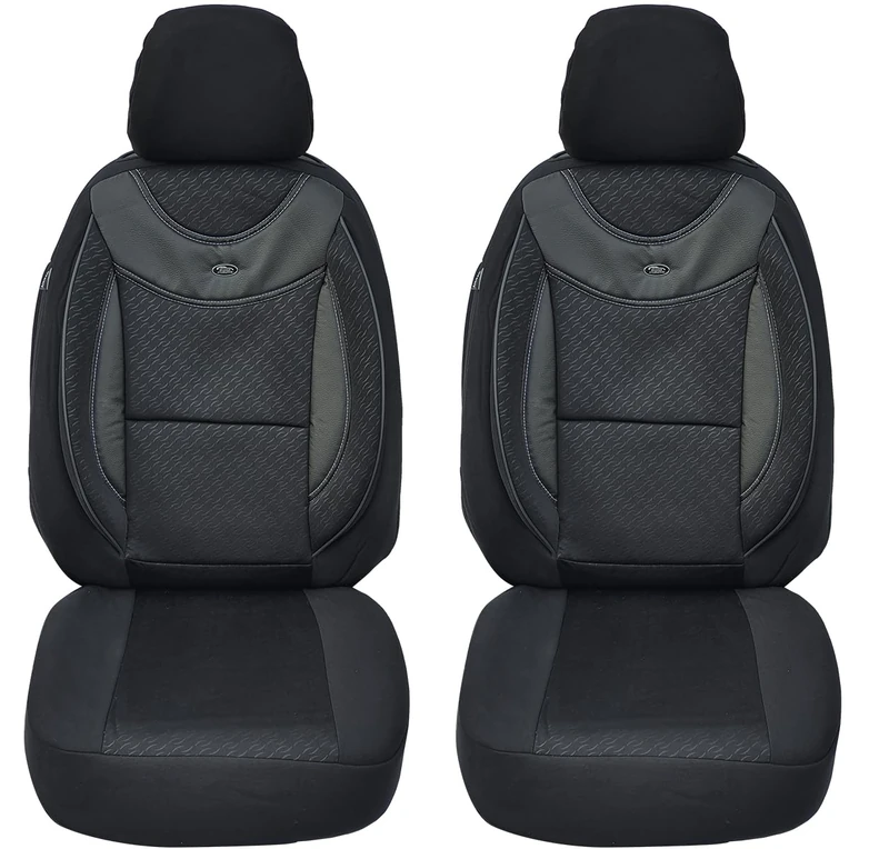 Seat Covers for Car Seats Compatible with Lancia Theme 2011 Driver and Passenger Protective Covers Seat Protector Seat Cover FB:G102 (Black)