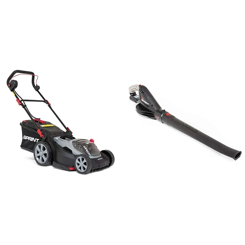 SPRINT 18V Lithium-Ion 37cm Cordless Lawn Mower 370P18V + 18V Lithium-Ion Leaf Blower Body 18LB