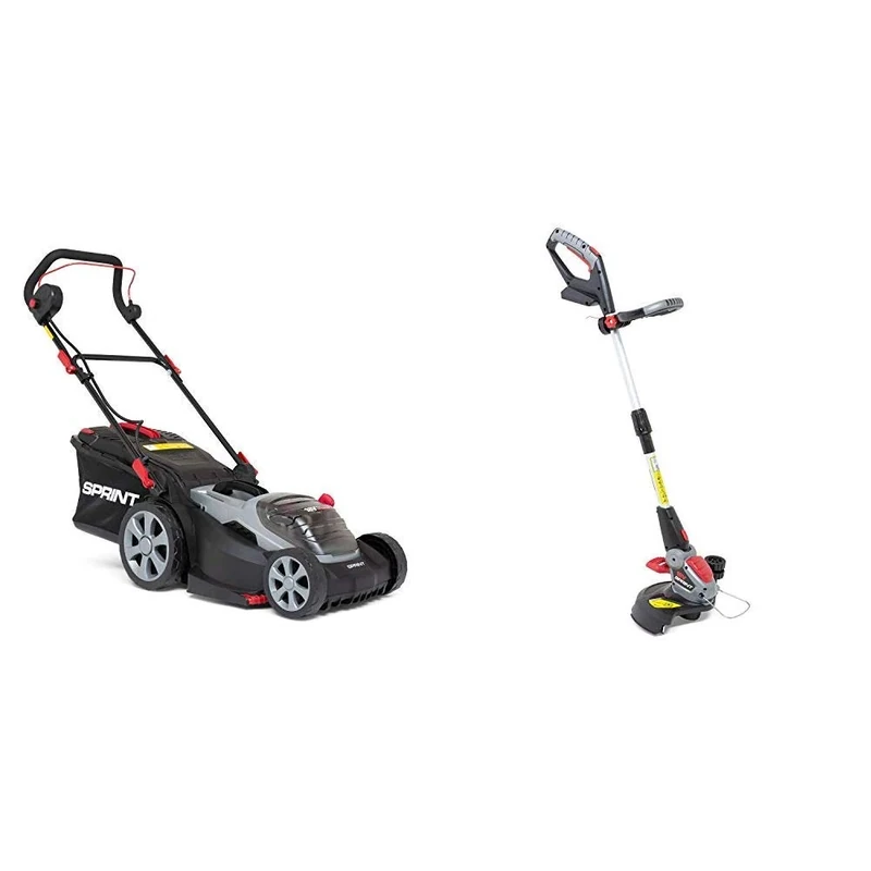 SPRINT 18V Lithium-Ion 37cm Cordless Lawn Mower 370P18V + 18V Lithium-Ion Grass Trimmer Body 18GT