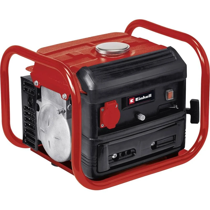 Einhell Power Generator (Petrol) TC-PG 10/E5 (Max 1000 W, 4 L Tank, 680 W Continuous Power, 2-Stroke Motor, 1 x 230 V, Overload Protection, Sturdy Frame, 18.8 kg Weight)