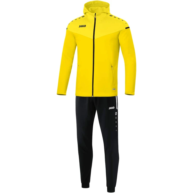 JAKO Children's Tracksuit Polyester Champ 2.0 with Hood, Citro/Citro Light, 152, M9420