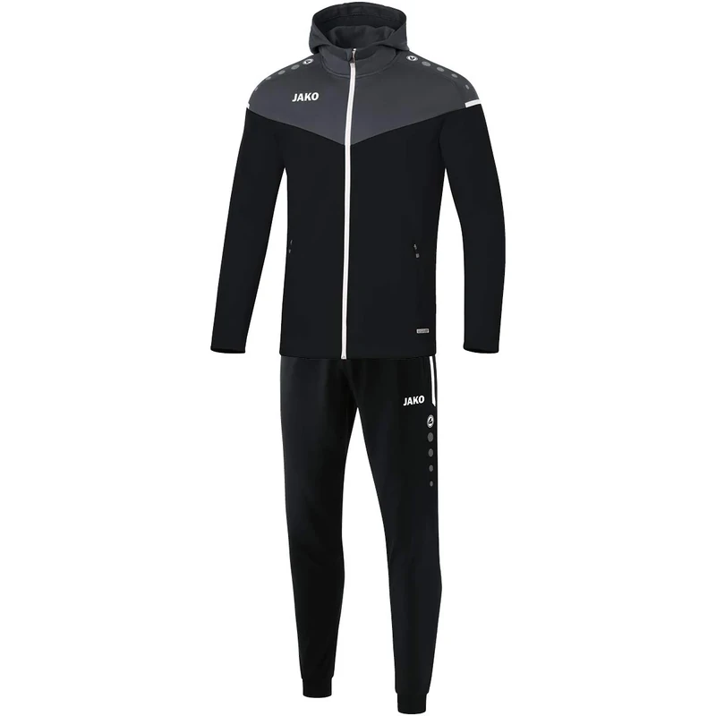 JAKO Champ 2.0 M9420 Children's Tracksuit Polyester with Hood Black/Anthracite 128 cm