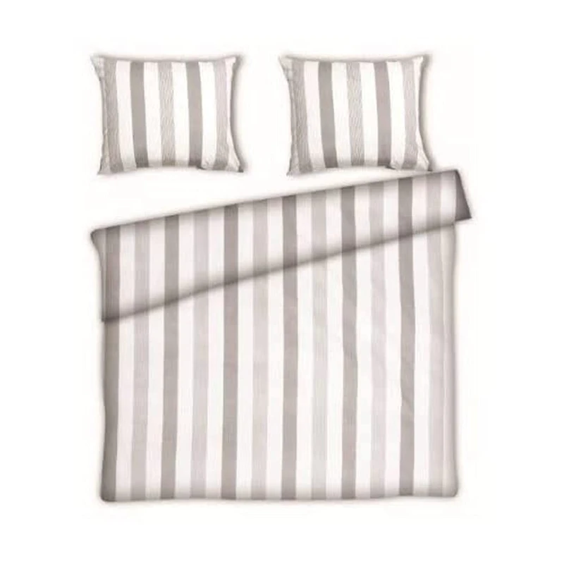 Papillon Postage Duvet Covers Grey, Cotton Satin, Gray, 240 x 200/220 cm