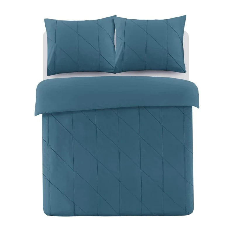 Papillon Canberra Duvet Cover Petrol, Cotton, 240 x 200/220 cm