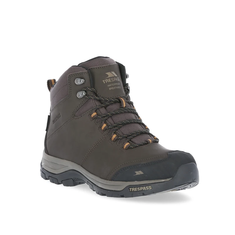 Trespass Hiram Mens Hiking Boots Waterproof Walking Ankle Outdoor Shoes