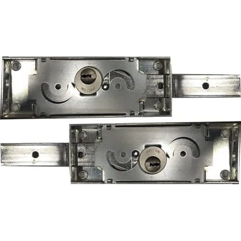 PREFER S711.2020.0000 Lock, Silver, Sporgenza cilindro mm. 5,5, catenacci + 25 mm