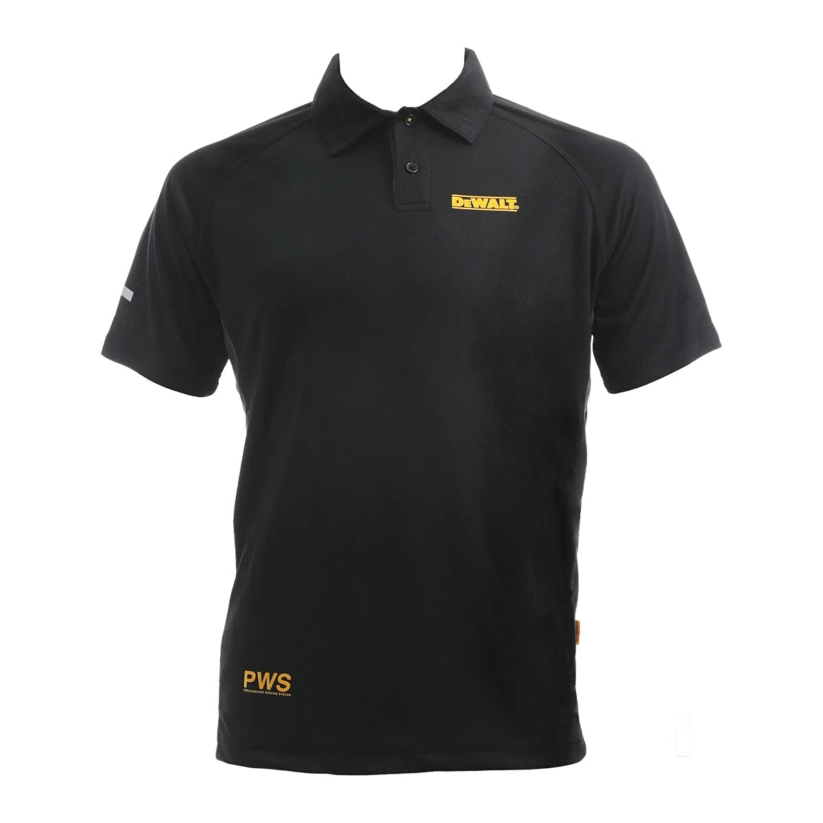 DEWALT Ruland PWS Performance Polo Shirt, Black, Size Large