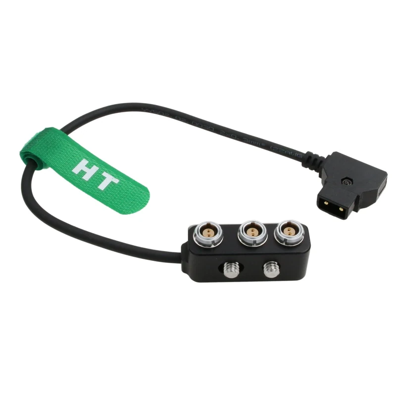 HangTon D-tap Male to 3 x 0B 2-pin Female Power Splitter Cable Box