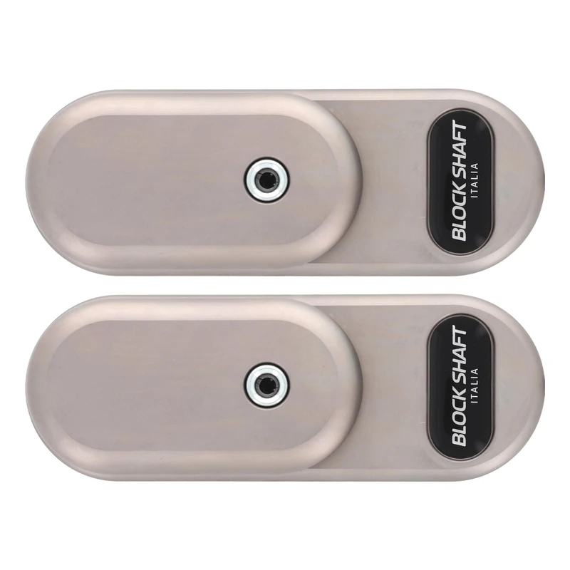BLOCK SHAFT Gatelock Double - Set of 2 High Security Commercial Vehicle Locks, Automatic Locking, Special Stainless Alloy