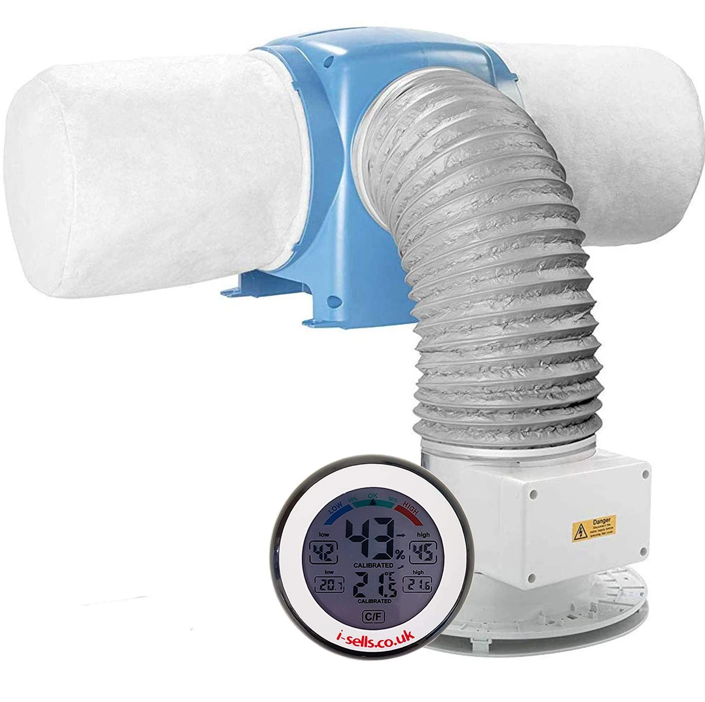 Nuaire Drimaster Dri-Eco-Heat HCS - Condensation Ventilation Loft Unit - With Hygrometer Bundle (Without Rf Control Functionality)